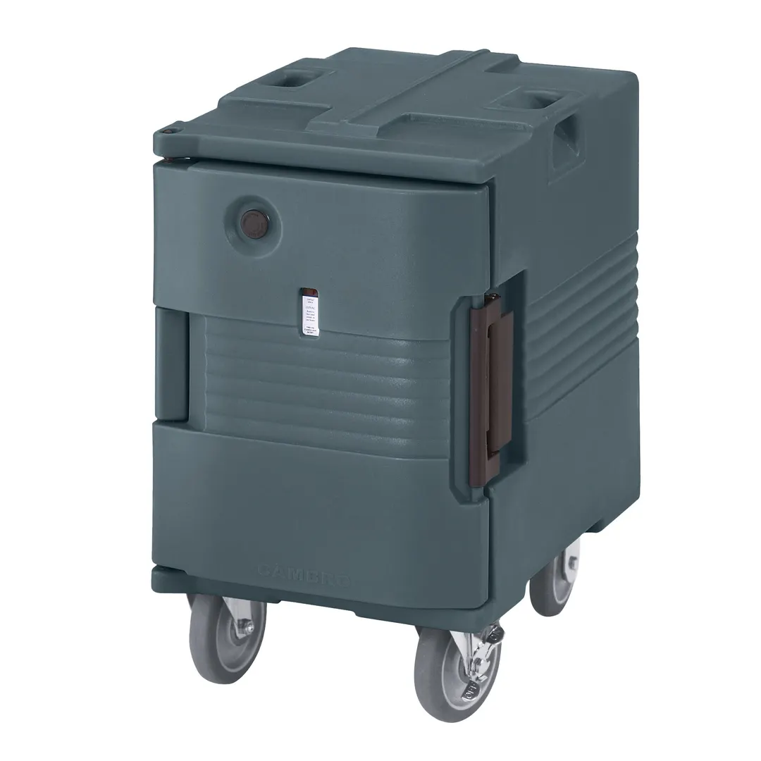 Cambro UPCHW400191 Heated Ultra Pan Carrier, 1-Section, Solid Door, 18-1/8"W x 31-1/4"H, Holds 6×2-1/2" Pans, Granite Gray, 110V 230W