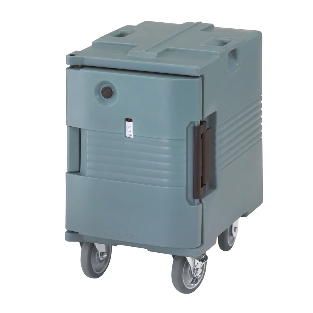 Cambro UPCHW400401 Heated Ultra Pan Carrier, 1-Section, Solid Door, 18"W x 26"D x 31"H, Slate Blue, ENERGY STAR