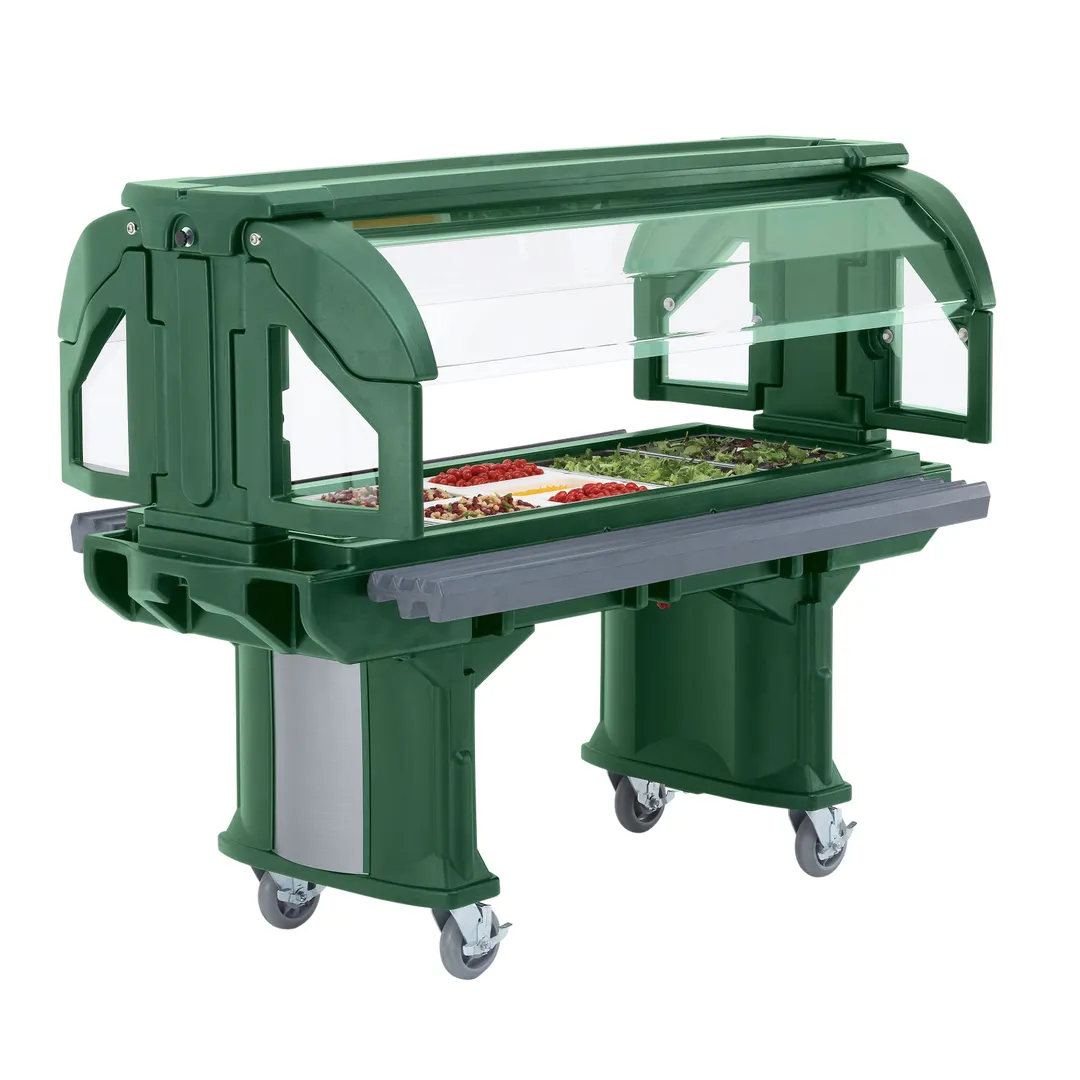 Cambro VBRHD5519 Versa Food Bar™ Serving Buffet, Kentucky Green, 5 ft. unit, (4) Pan