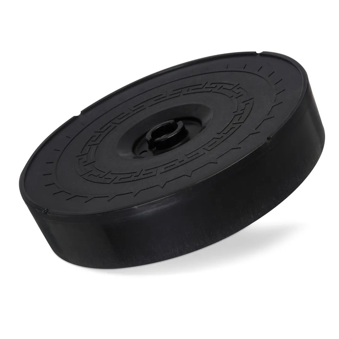 Carlisle 071703 Tortilla Server, 12" Dia., Black PP, Lift‑Off Lid, Microwave & Dishwasher Safe