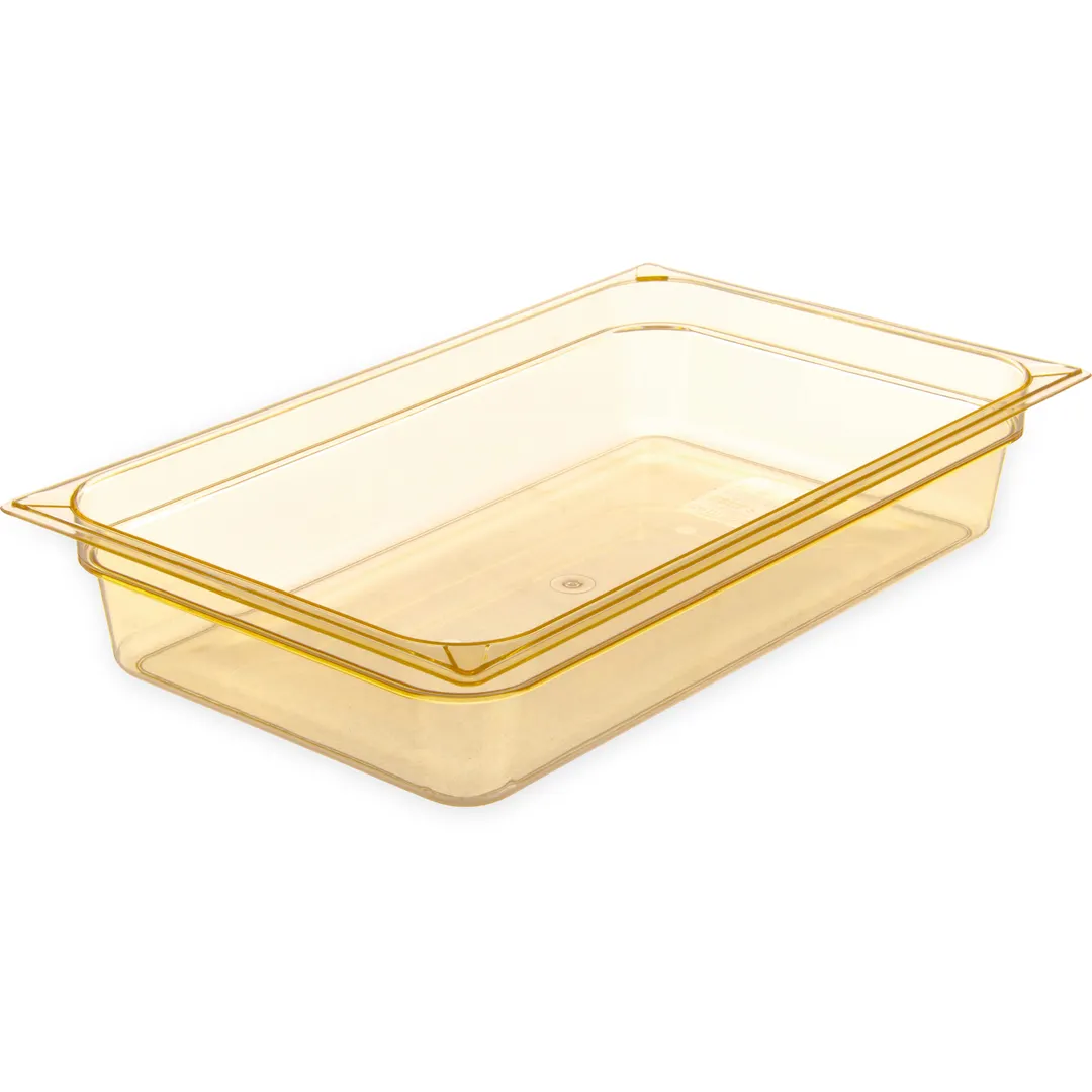 Carlisle 10401B13 StorPlus Hot Food Pan, 12.7‑qt, 4" deep, Amber, PEF, BPA‑Free, NSF