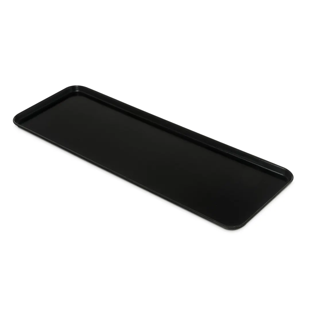 Carlisle 1230FMT309 Market Tray, 30" x 12-7/16" x 1-1/20", Black Fiberglass, Air Flow Corners, NSF