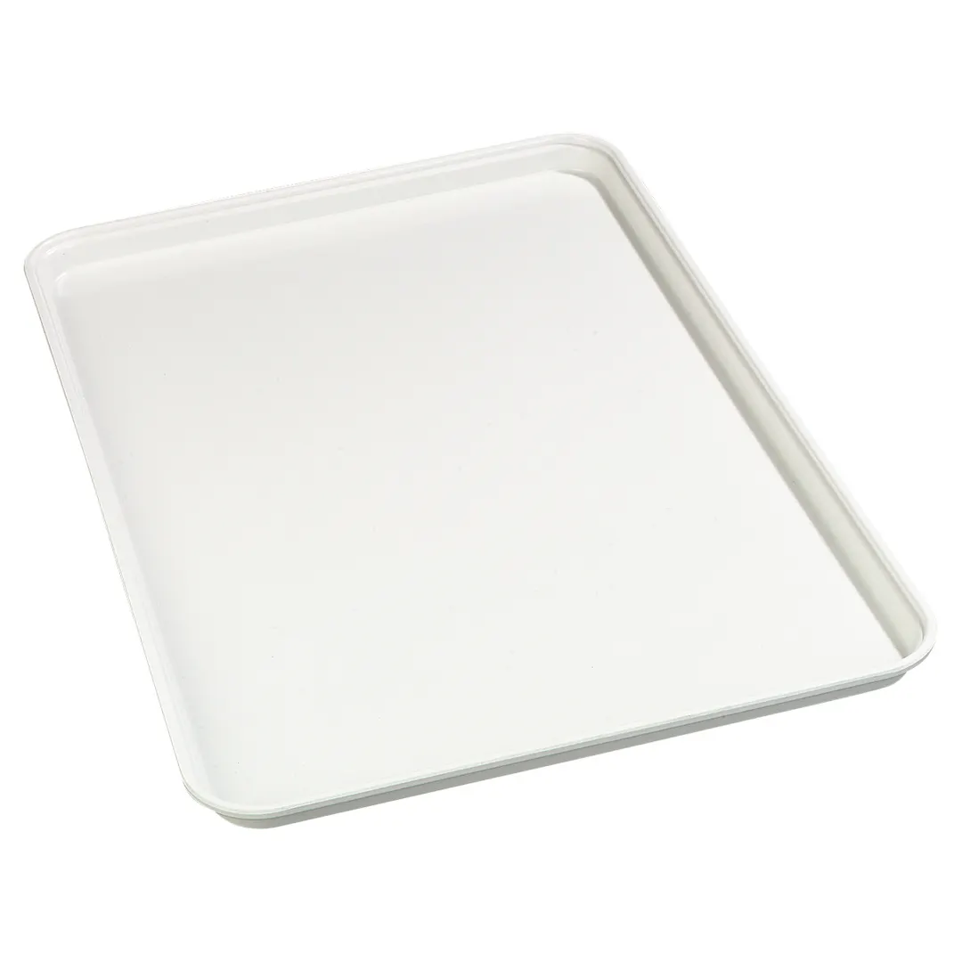 Carlisle 2618FMTQ301 Market Tray, 25-5/8" x 17-7/8" x 1-1/4", Pearl White Fiberglass, NSF