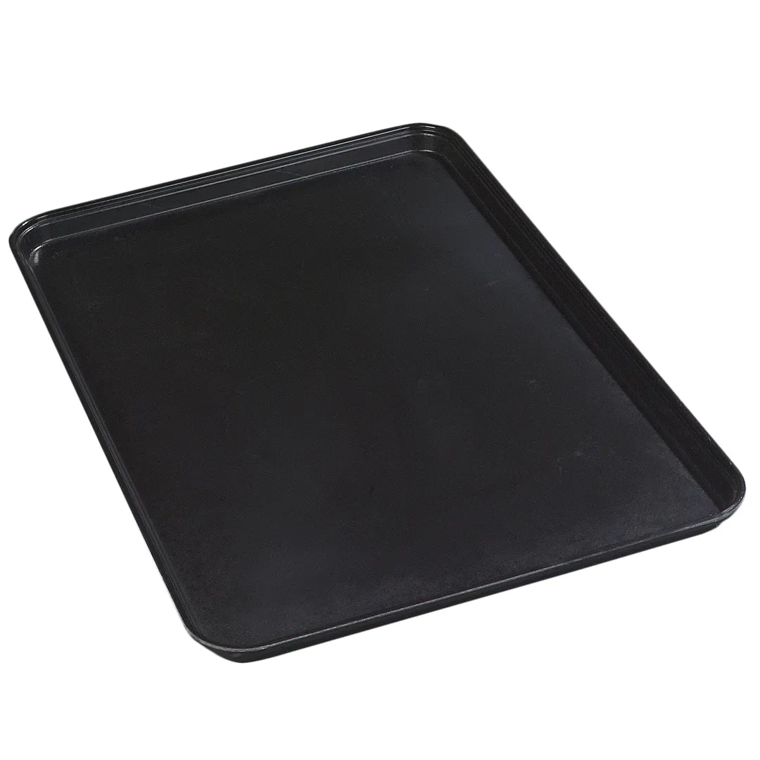 Carlisle 2618FMTQ309 Market Tray – 25-5/8" L x 17-7/8" W x 1-1/4" H, Black Fiberglass, NSF