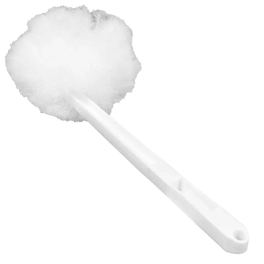 Carlisle 3623802 Toilet Bowl Mop,12" Long Plastic Handle,Polypropylene Head