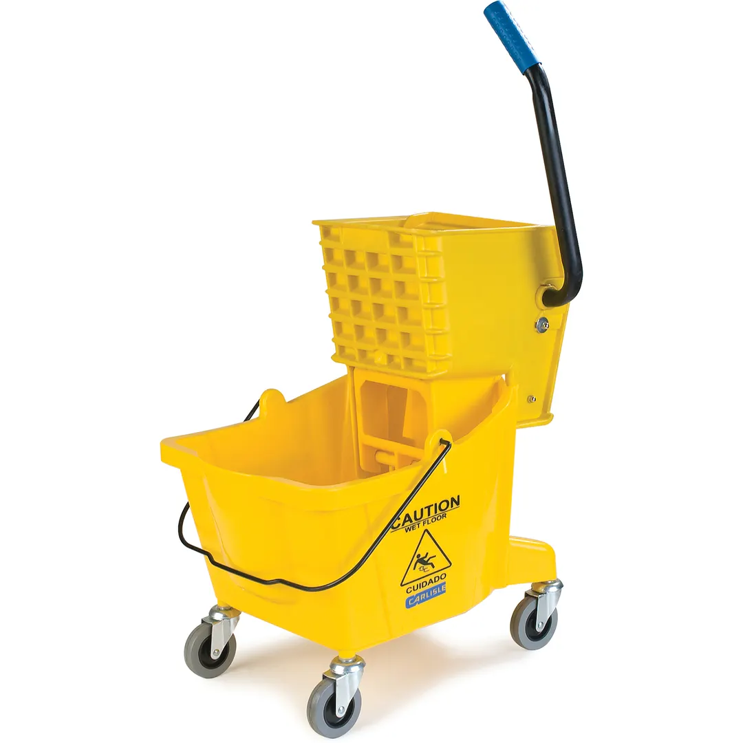 Carlisle 3690804 Carlisle - Mop Bucket Combo, 26 Qt., with Side Press Wringer