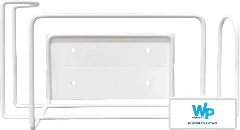 Carlisle 38016 WipesPlus® Wire Bracket, 5-1/4", white