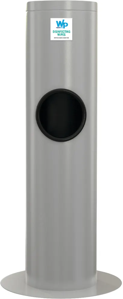 Carlisle 38027 Wipesplus® Floor Dispenser, 35", Powder Coated, Silver