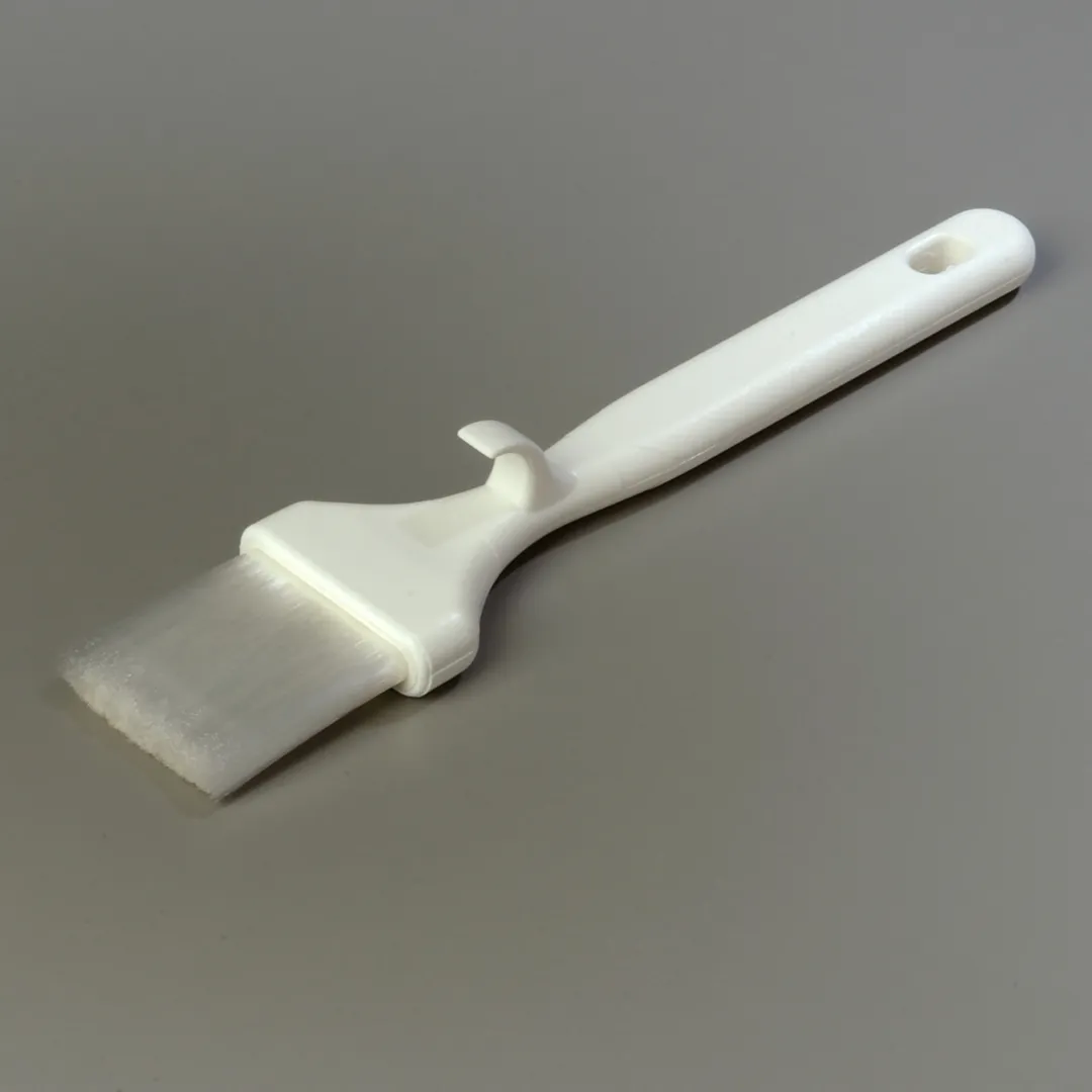 Carlisle 4040102 - Sparta Meteor Pastry Brush, 2" Wide, Soft Flagged Nylon Bristles, White Handle