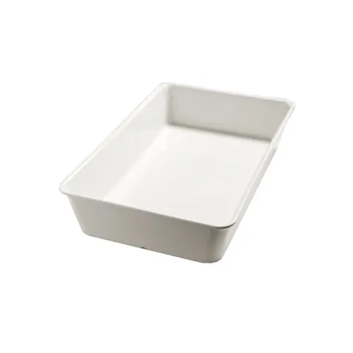 Carlisle 5552437 Balsam Displayware Pan - 20-7/8"L x 12-3/4"W x 4"D, White Melamine Dishwasher Safe