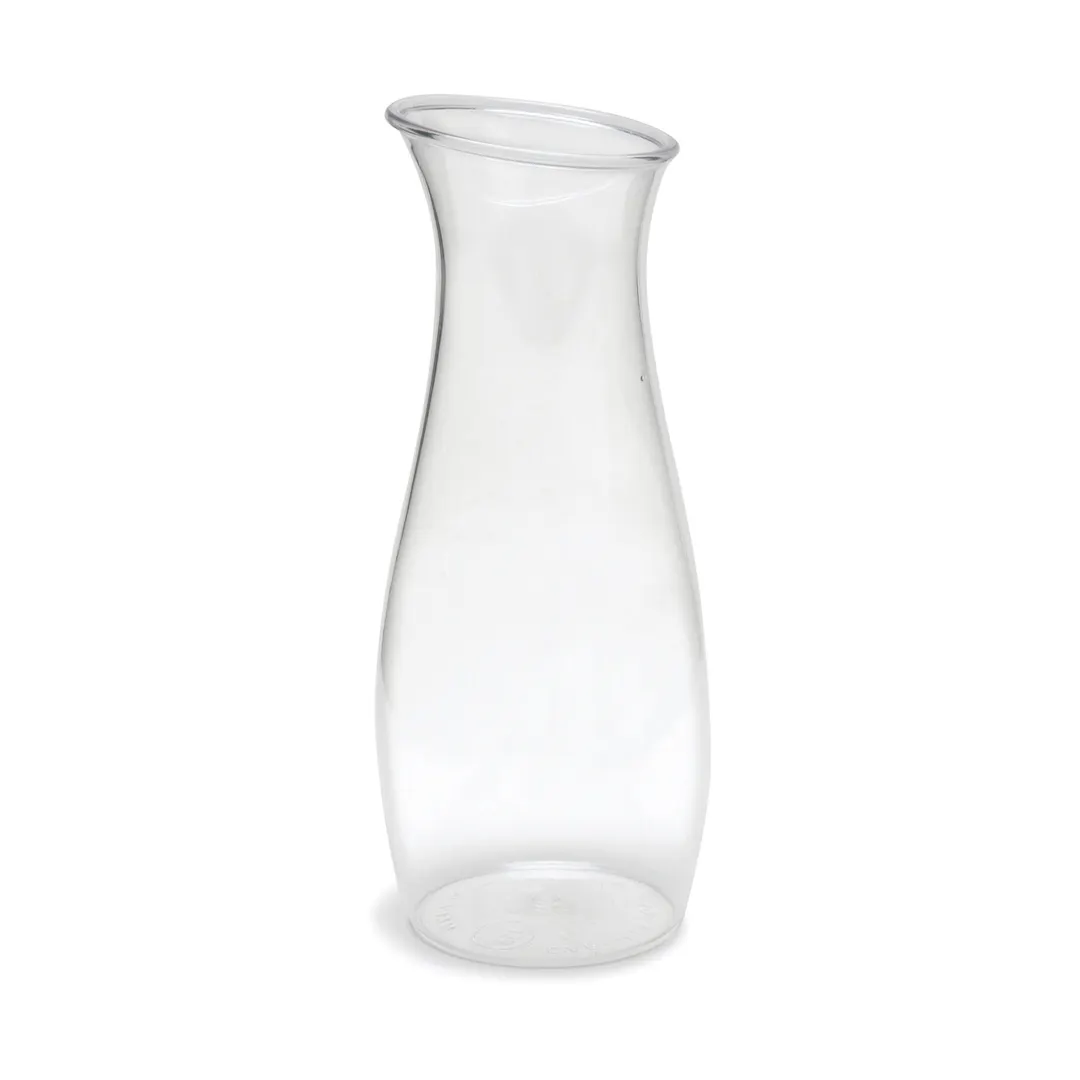 Carlisle 7090207 Cascata Carafe, 1 Liter, Drip Free Pour, Shatterproof Polycarbonate, Clear