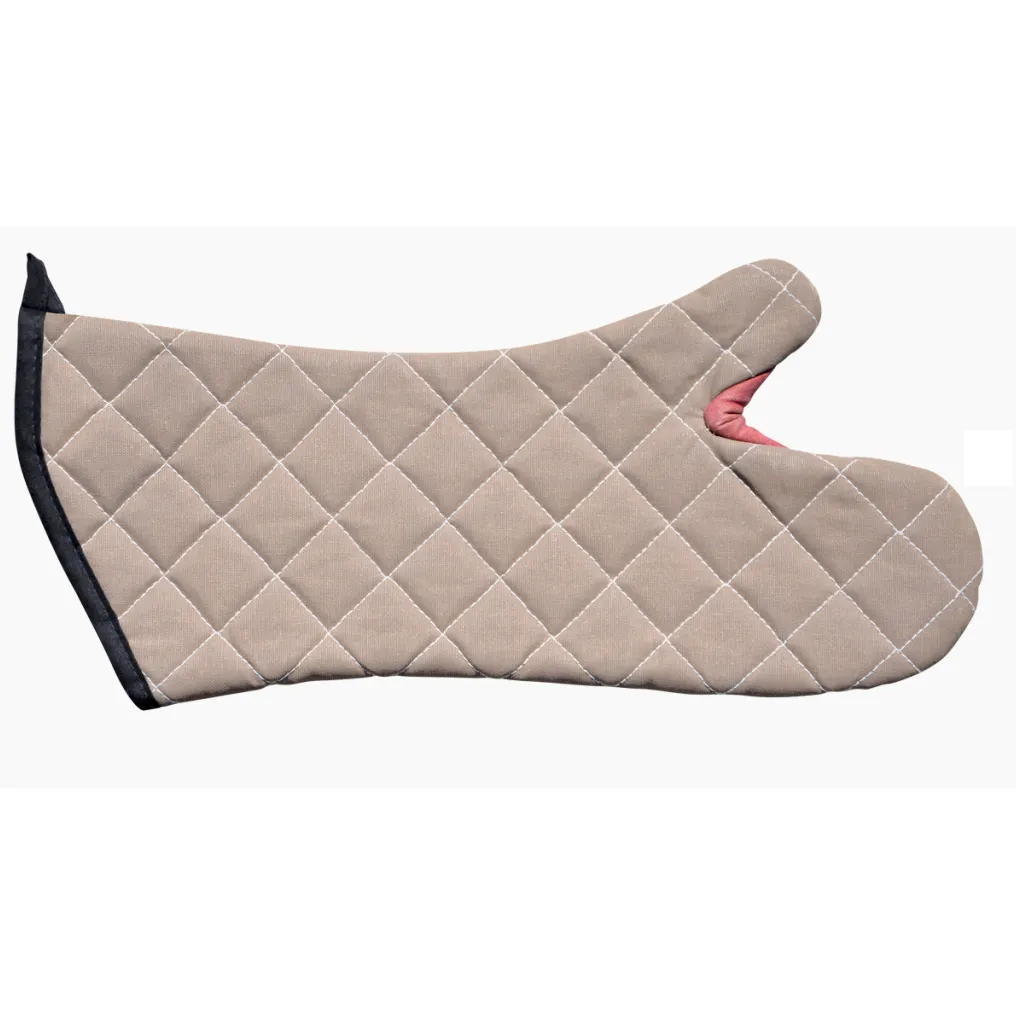 Carlisle 800FG13 San Jamar Bestguard Oven Mitt, 13" Tan, Kevlar, Fire‑Retardant, Webguard, 1 Pair
