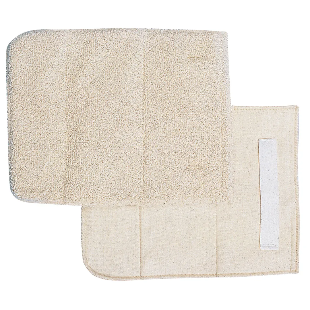 Carlisle 803PG San Jamar Pan Grabber, 9-1/2" X 11", Beige Terry, Elastic Wrist Strap - Dozen