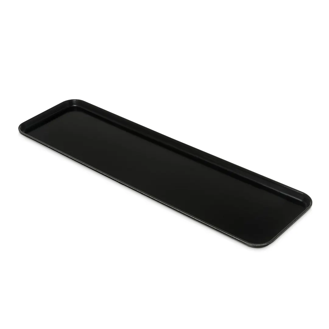 Carlisle 830FMT309 Market Tray, 30" x 8-1/2" x 3/4", Black Fiberglass, Air‑Flow Corners, NSF
