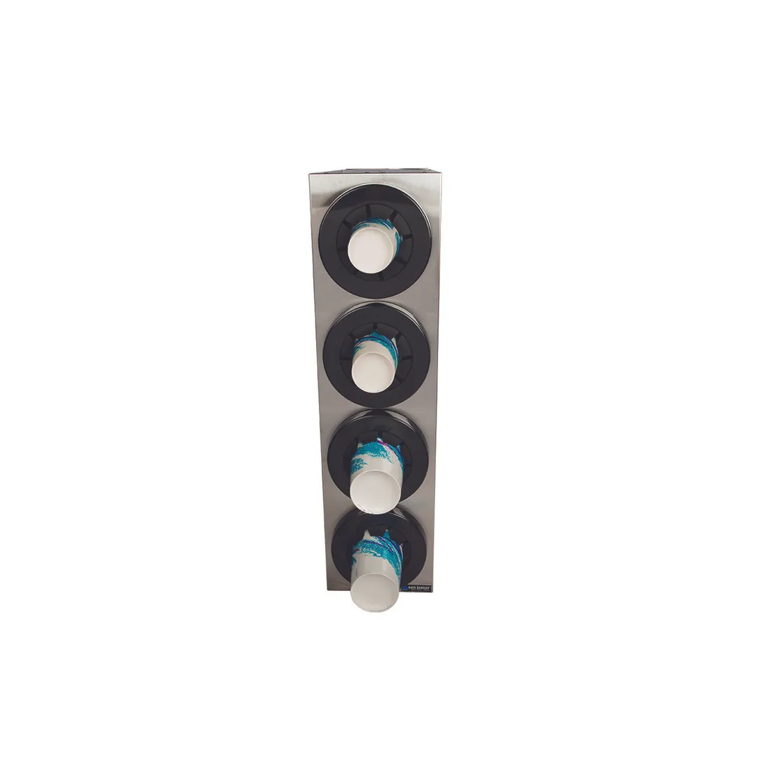 Carlisle C2854 San Jamar Sentry Box, 8-1/8"Lx24-3/8"Wx30-1/8"H, 4 Steel Dispensers (C5450C), NSF