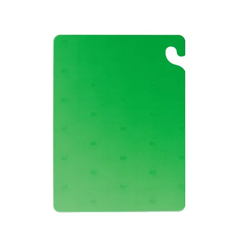 Carlisle CB121812GN San Jamar Cut-N-Carry Cutting Board 12" x 18" x 1/2" Green Co-Polymer NSF