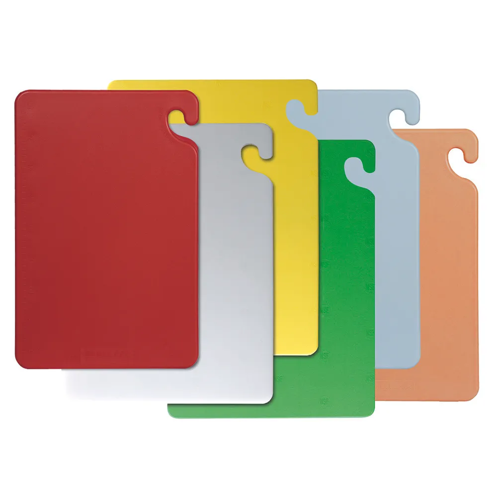 Carlisle CB1218KC San Jamar Cut-N-Carry 6-Board Set, 12" x 18" x ½" Assorted Colors, NSF - 6/Set