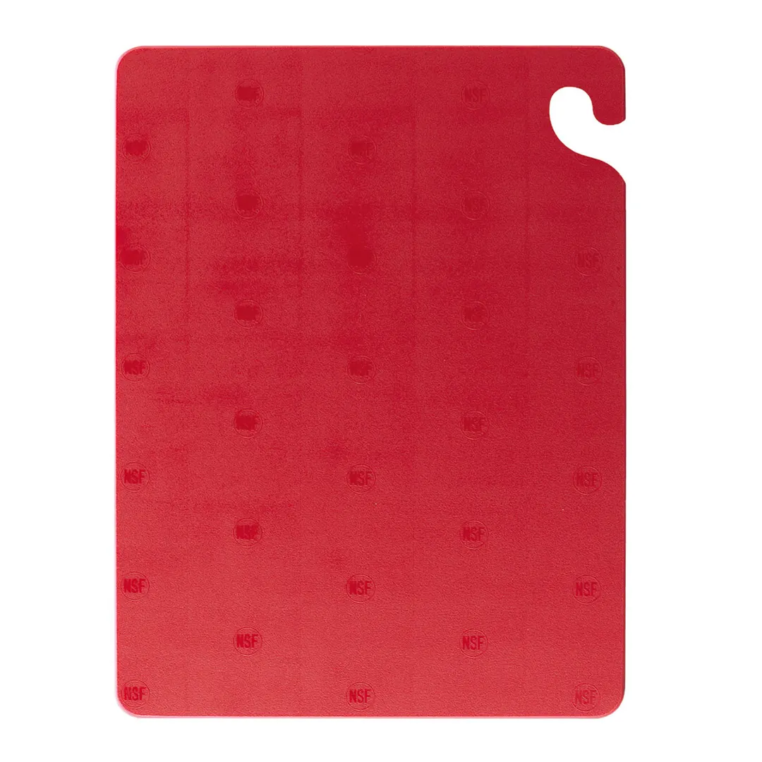 Carlisle CB182412RD Cut-N-Carry Red Cutting Board 18" x 24" x 1/2" Co-Polymer, NSF, Dishwasher Safe