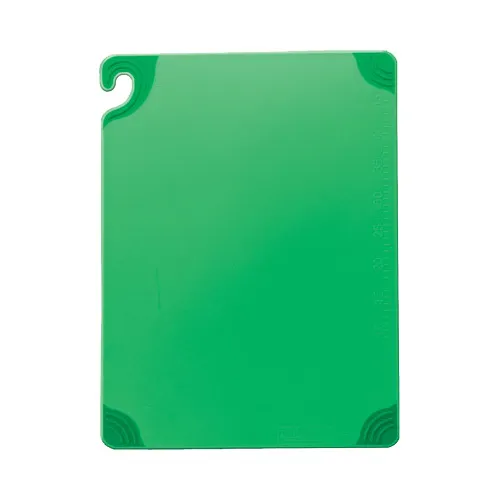 Carlisle CBG152012GN Saf‑T‑Grip Cutting Board, 15" x 20" x 1/2", Green CoPolymer, AntiSlip, NSF