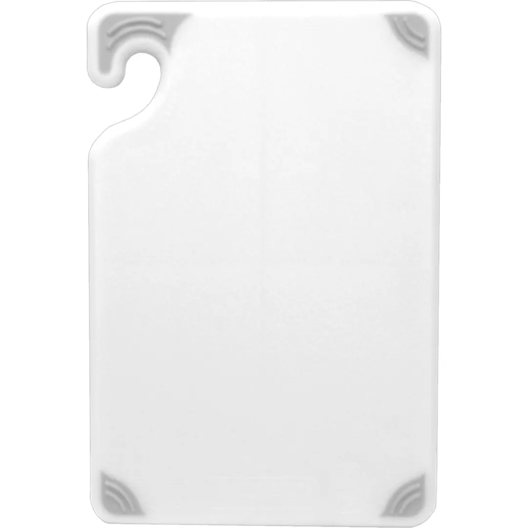 Carlisle CBG152012WH San Jamar Saf‑T‑Grip Cutting Board 15" x 20" x 1/2" White Integrated Ruler NSF