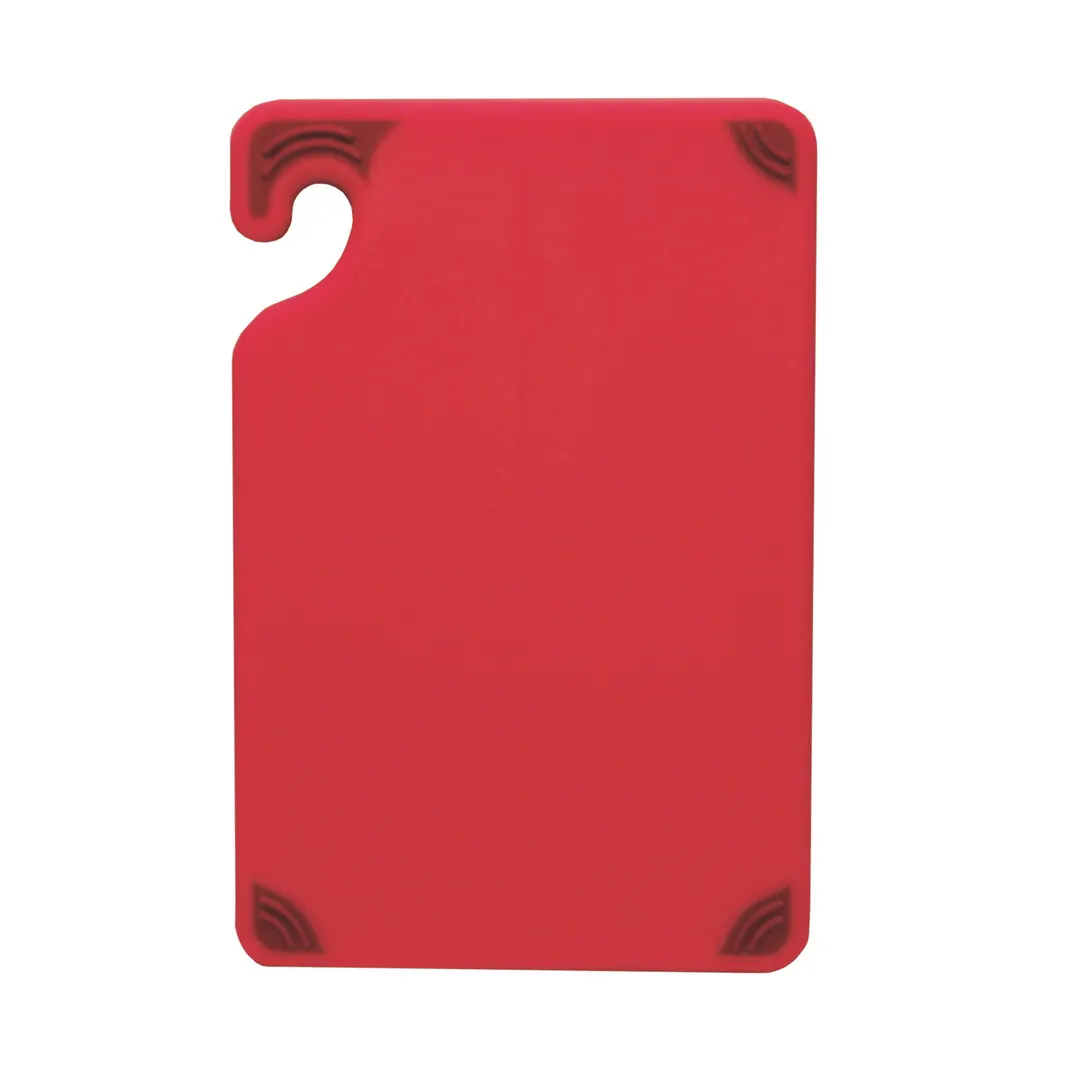 Carlisle CBG6938RD San Jamar Saf‑T‑Grip Bar Cutting Board 6"x9"x3/8" Red CoPoly Ruler NSF