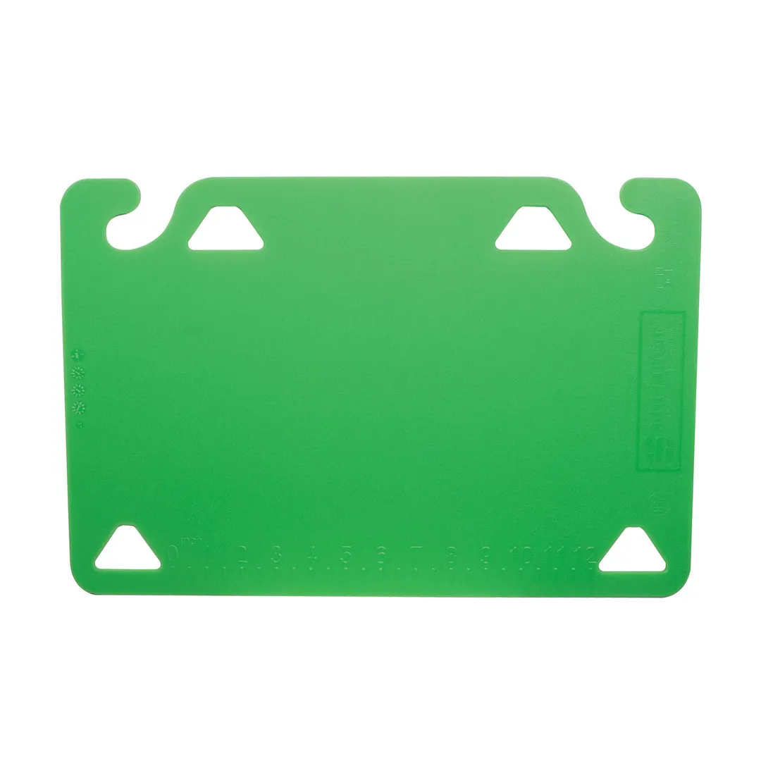 Carlisle CBQG1520GN 15x20" Green QuadGrip Polymer Cutting Board Refill, 1/8" Thick, 2 Hooks - 1/Pack