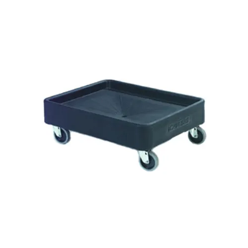 Carlisle DL300R03 Cateraide Pan Carrier Dolly, Black Polyethylene Platform, 4 Heavy-Duty Swivel Casters