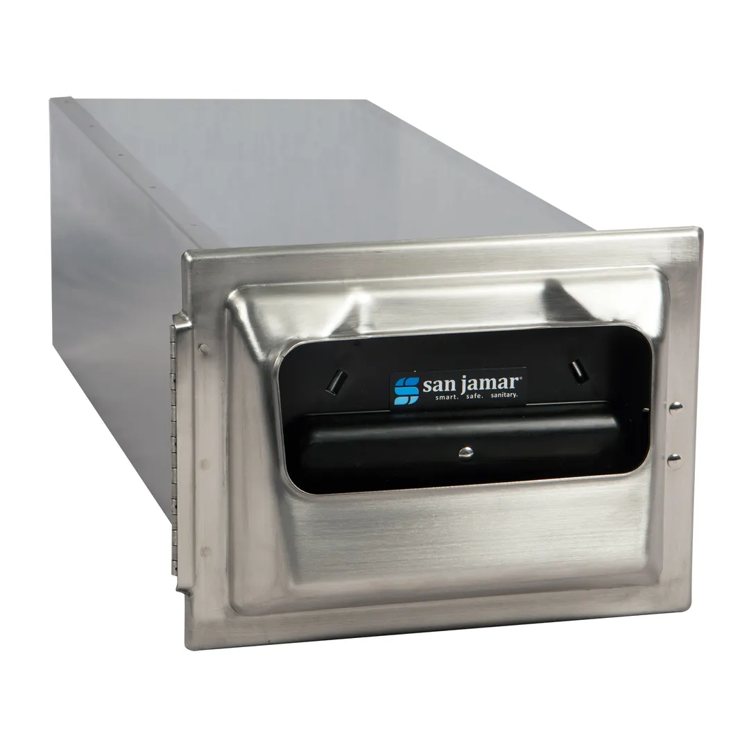 Carlisle H2001SS - Napkin Dispenser, 5"x6" Napkins, 7"L×5.5"W×19.6"H, 22‑Gauge Steel Body,