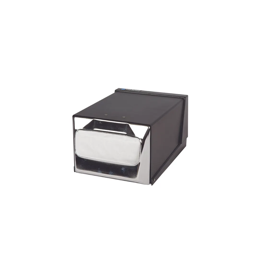 Carlisle H3001BKC Napkin Dispenser, 7-5/8"L x 11"W x 5-1/2"H, Holds 300 Napkins, Chrome, Steel