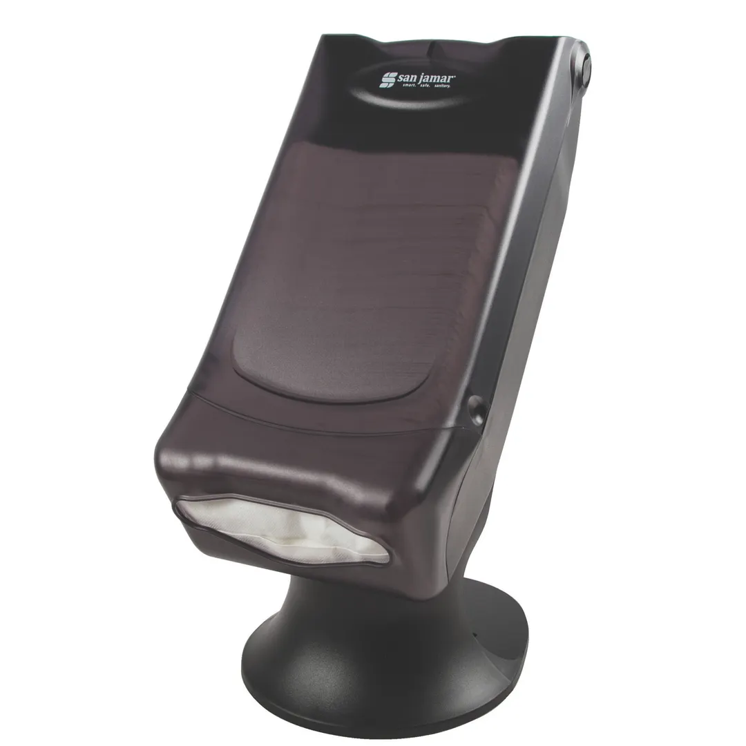 Carlisle H5000STBK Napkin Dispenser, 8"W x 13"D x 17-1/4"H, 450 Napkins, Black Pearl Plastic