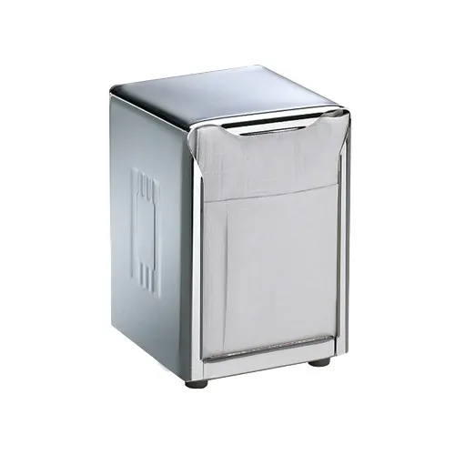 Carlisle H985X San Jamar Napkin Dispenser, 3-3/4"L x 4"W x 5-1/2"H, 150, 2‑Sided, Stainless Steel