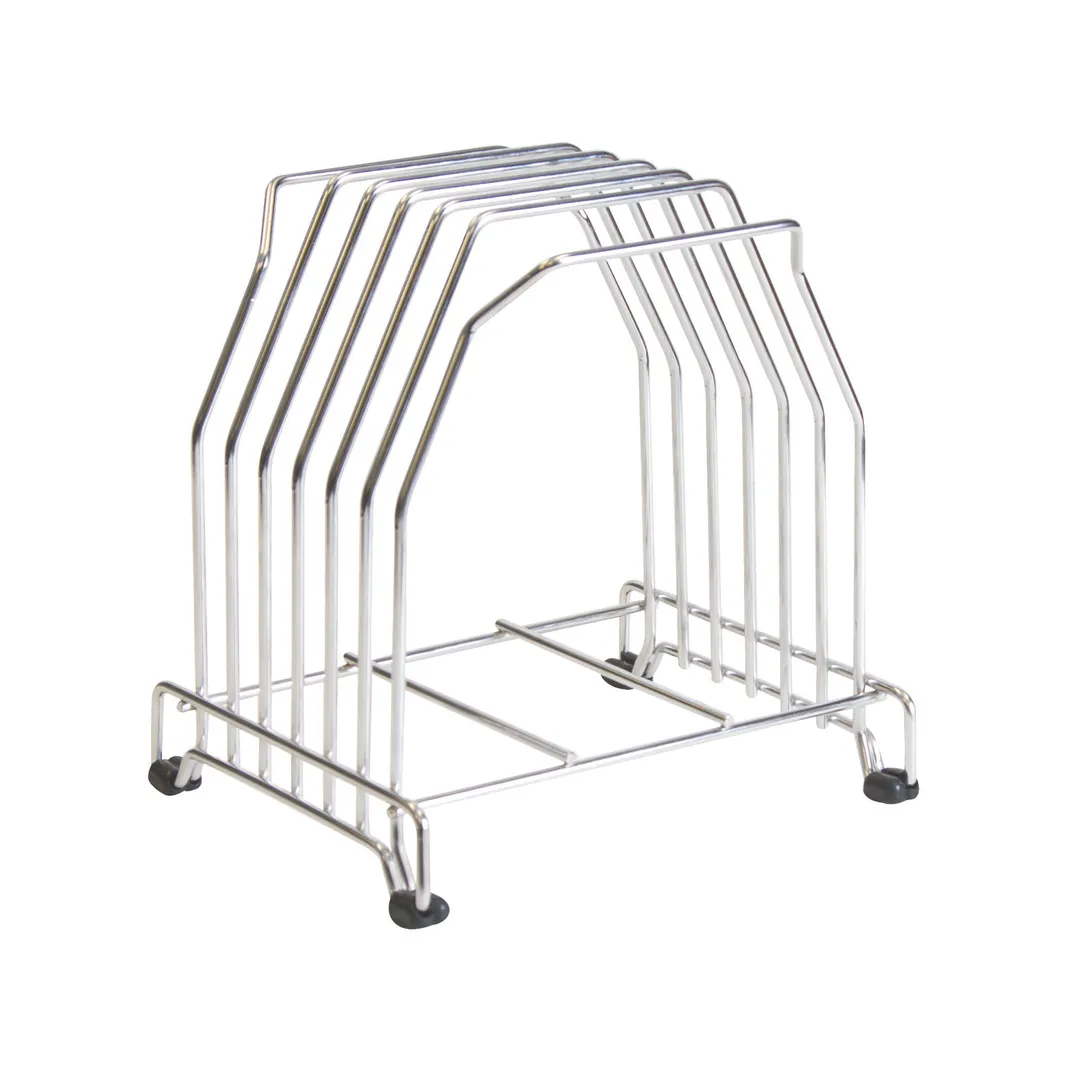 Carlisle KLRST San Jamar Rack, 10-11/16" L x 8-3/4" W x 11" H, 6‑Slot Stainless Steel with Non‑Slip