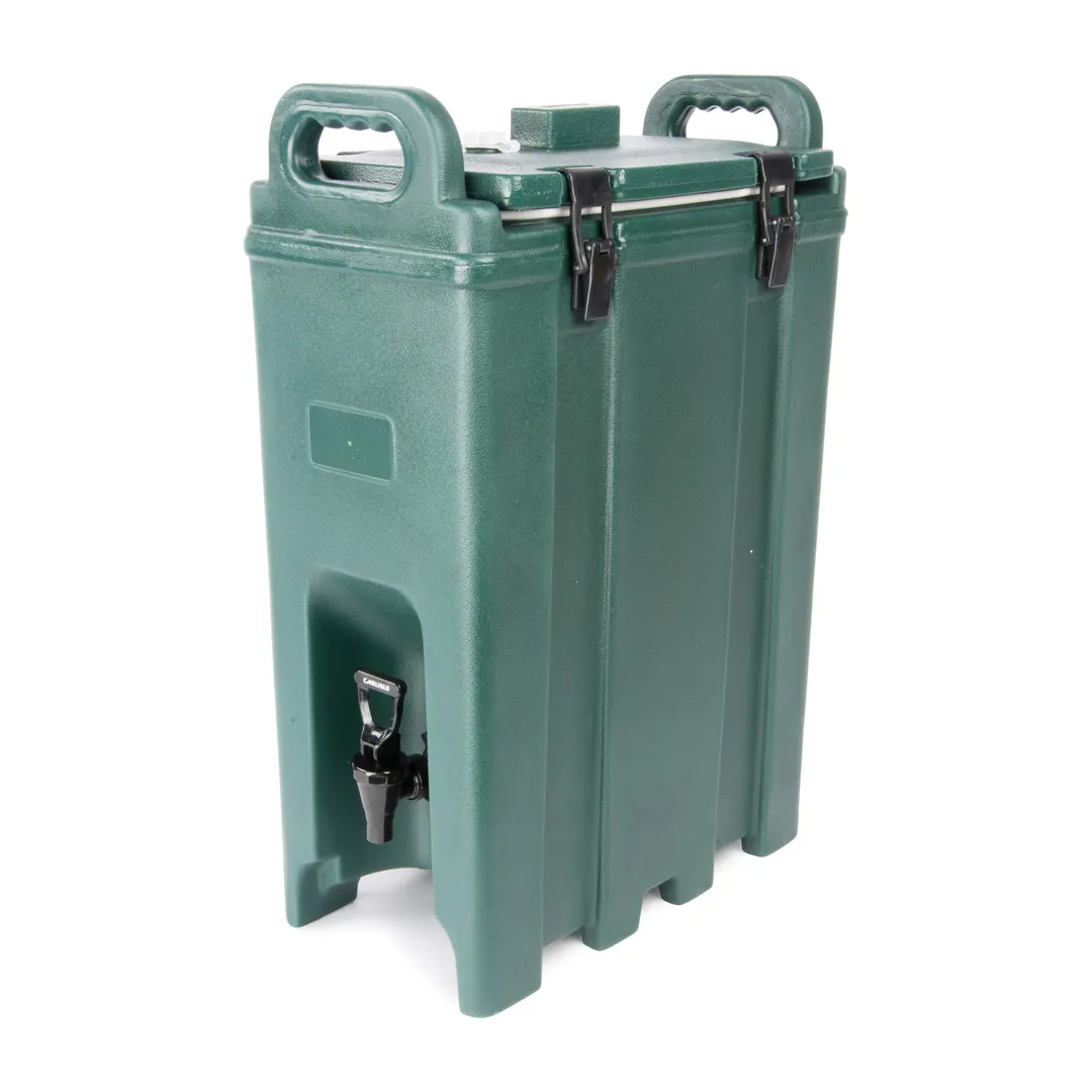 Carlisle LD500N08 Cateraide 5‑Gallon Insulated Beverage Server, Forest Green, Polyethylene, NSF