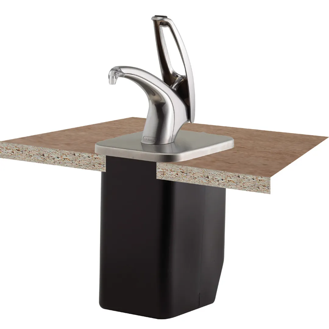 Carlisle P4100 - 1-Gallon Condiment Pump Dispenser, 9-3/4"×7-1/2"×9-1/2", Metal, NSF
