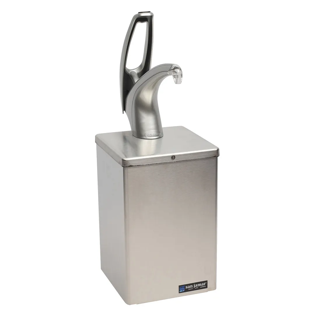 Carlisle P4800 Countertop Pump, 7" W x 7" D x 20-1/4" H, Metal, NSF, Gallon Jar & #10 Can
