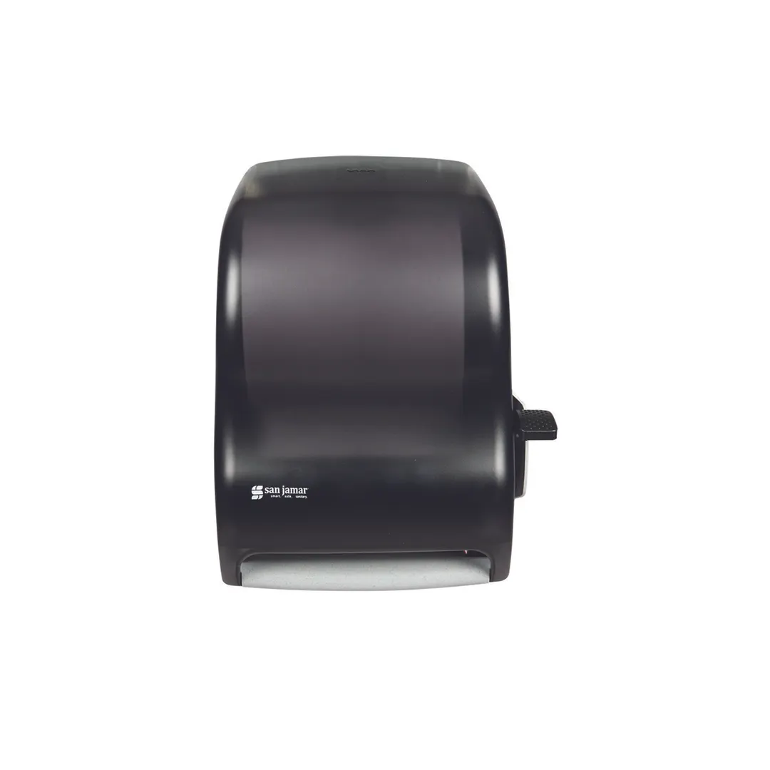 Carlisle T1100TBK San Jamar Towel Dispenser, Wall, 12-16"W x 9"D x 16"H, Black Plastic, 8" Roll