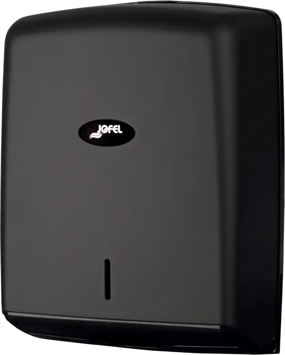 Carlisle T1600MBK Valor Towel Dispenser, 10.83"W x 5.12"D x 14.37"H, Manual, 600 Z-Fold, Plastic Black