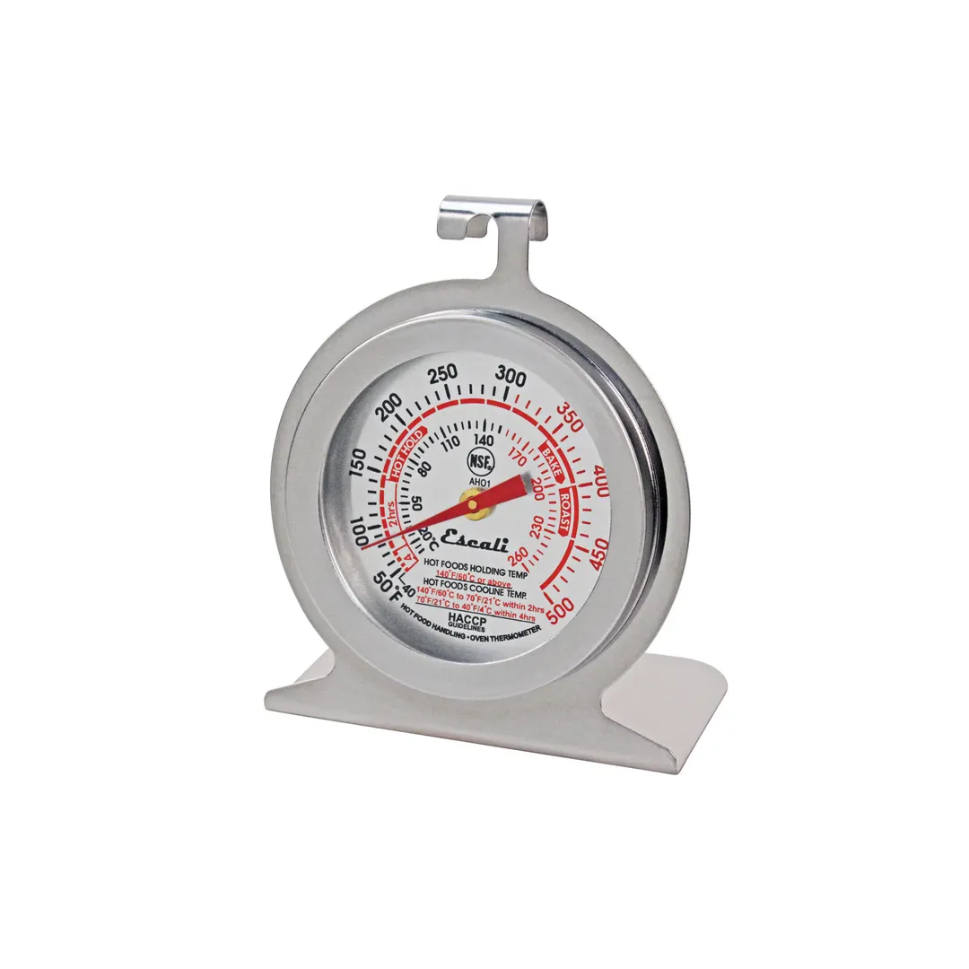 Carlisle THDLOV San Jamar Oven Thermometer, 2-1/2"W x 1-1/2"D x 3"H, Stainless Steel 40°-500°F Dial
