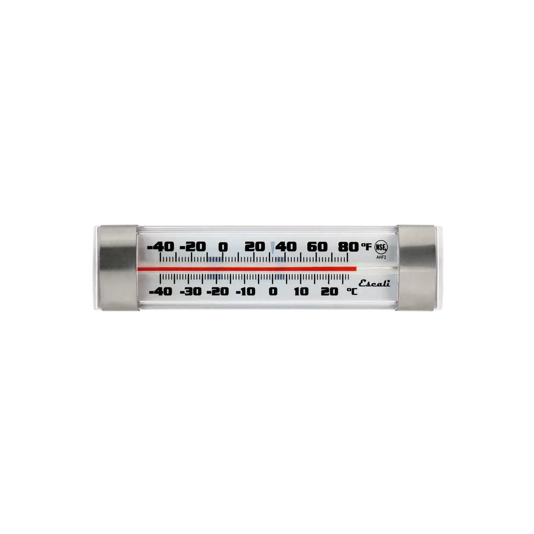 Carlisle THDLRFG Refrigerator Thermometer, Analog, 1-1/4" x 4-3/4" x 3/4", -40°F to 80°F
