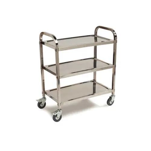 Carlisle UC4031529 Stainless Steel 3 Shelf Utility Cart - 17.5" x 29.5"