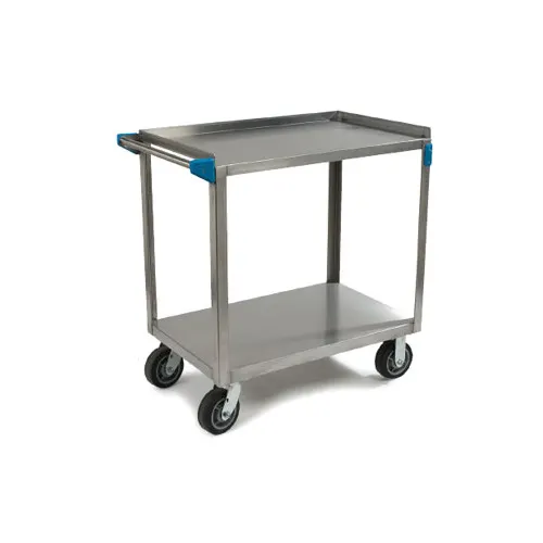 Carlisle UC7022133 Stainless Steel 2 Shelf Utility Cart - 21" x 33"