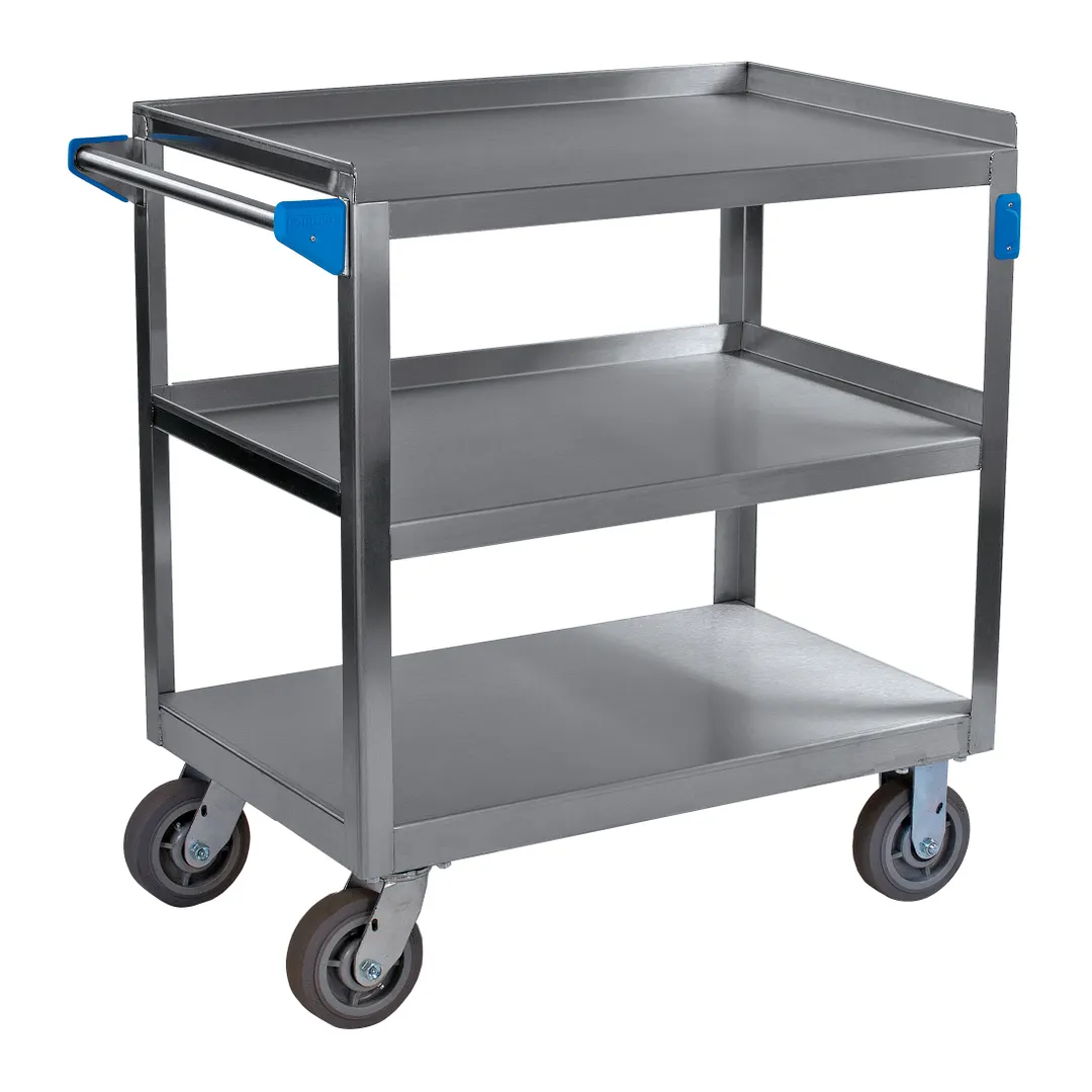Carlisle UC7032133 Stainless Steel 3 Shelf Utility Cart - 21" x 33"