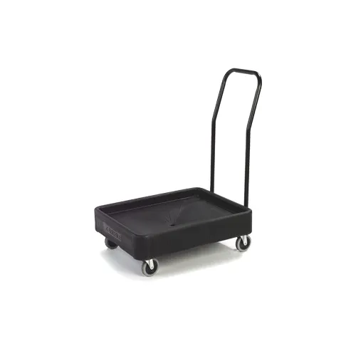 Carlisle XDL3000H03 Black Carlisle Cateraide Pan Carrier Dolly with Push Handle