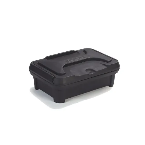 Carlisle XT140003 Cateraide™ Slide 'N Seal Top Loading Insulated Food Pan Carrier - Black, 4" Deep