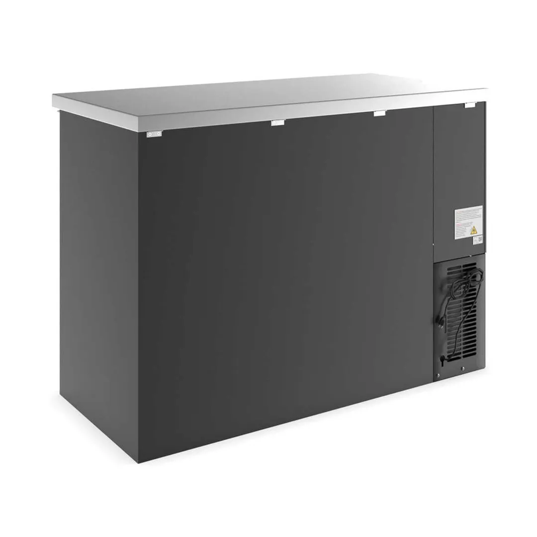Coldline CBB-48G-SL Back Bar Cooler, 48" W, 13 cu ft, Black, Sliding Doors, Shelves, Temp Control