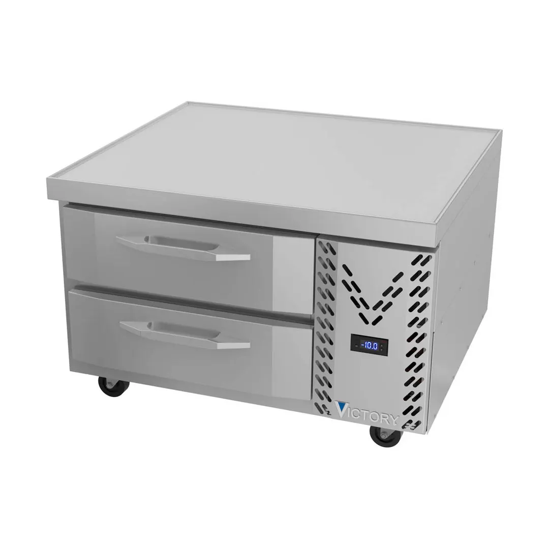 Victory CBF36HC 36" 2 Drawers Freezer Chef Base, Marine Edge Top, 5.64 cu. ft.