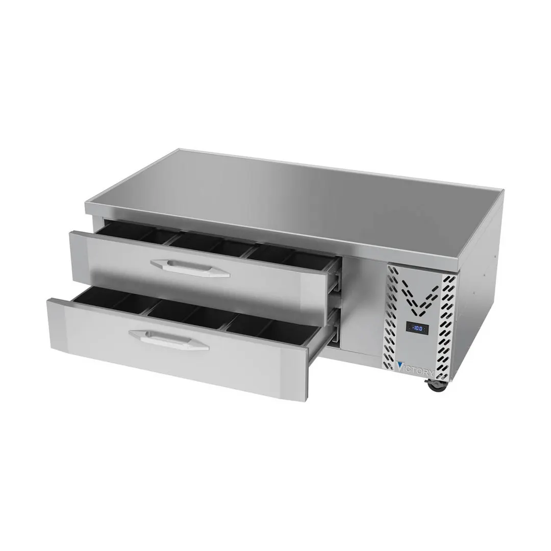 Victory CBF60HC 60" 2 Drawers Freezer Chef Base, Marine Edge Top, 11.55 cu. ft.