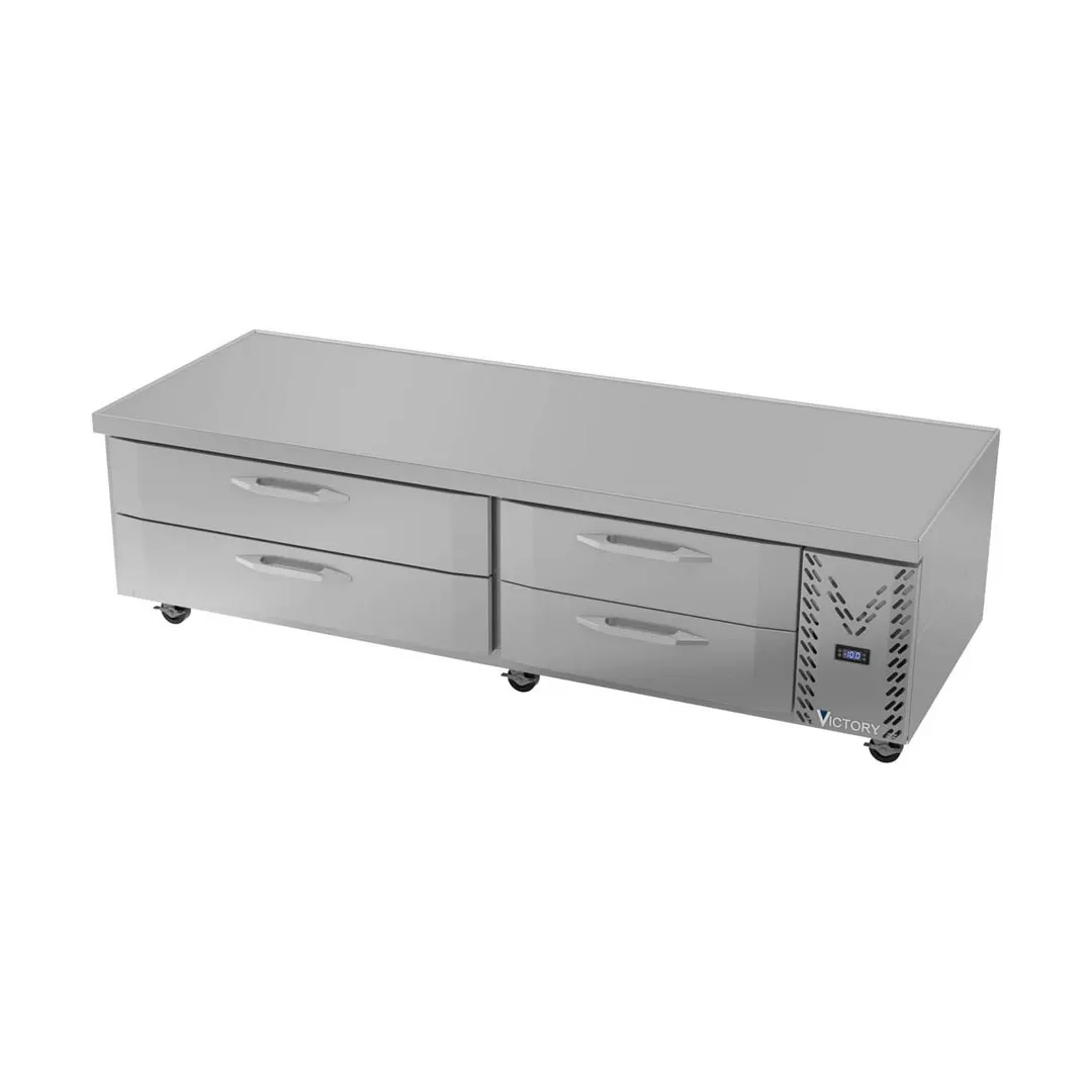 Victory CBF84HC 84" 4 Drawers Freezer Chef Base, Marine Edge Top, 17.46 cu. ft.