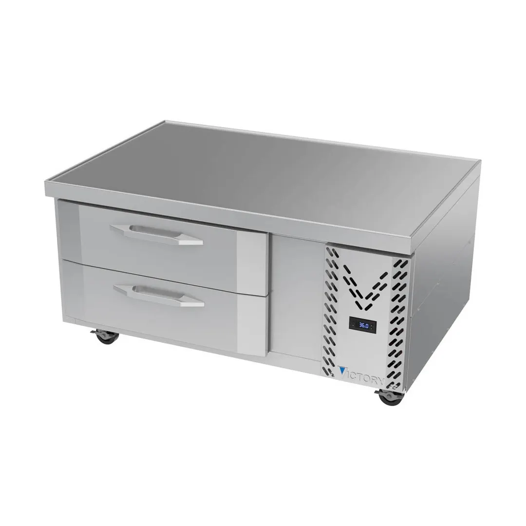 Victory CBR48HC-1 48" 2 Drawers Refrigerated Chef Base, Flat Top, 8.59 cu. ft.