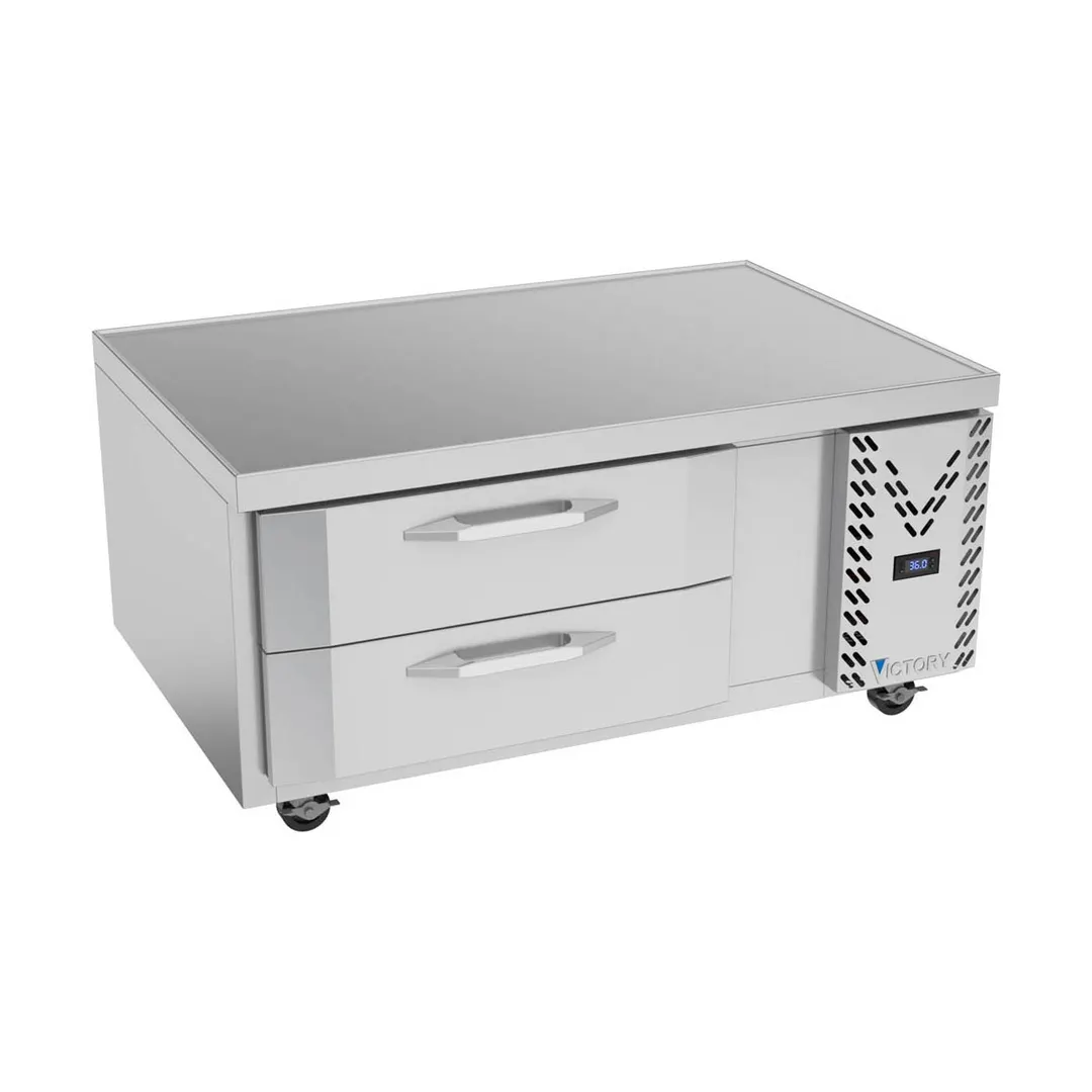 Victory CBR48HC-1 48" 2 Drawers Refrigerated Chef Base, Flat Top, 8.59 cu. ft.
